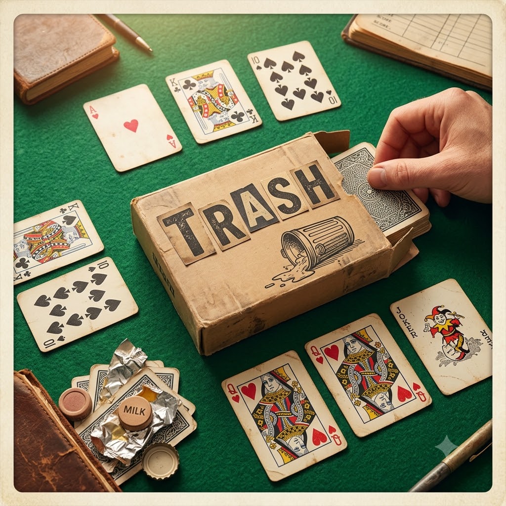 Trash card game artwork